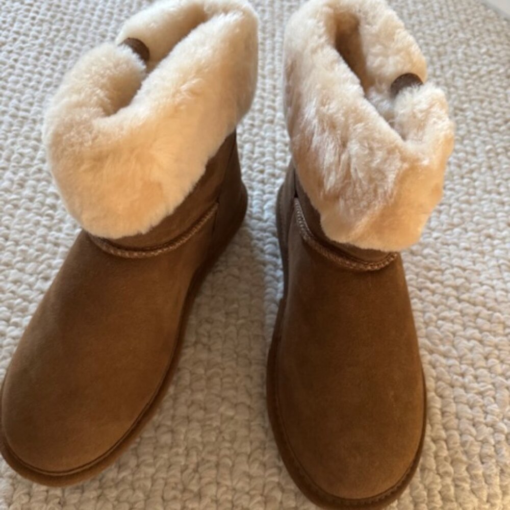 Bear Paw Abby Walnut Boots Sz 7